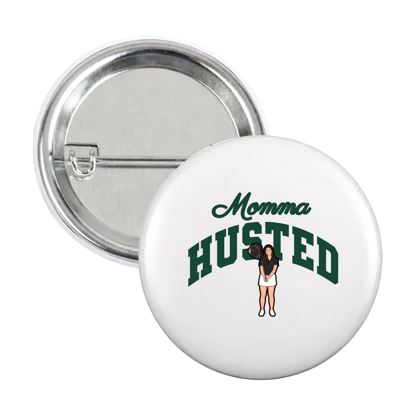 Game Day Button — Mothers Day Arch in White