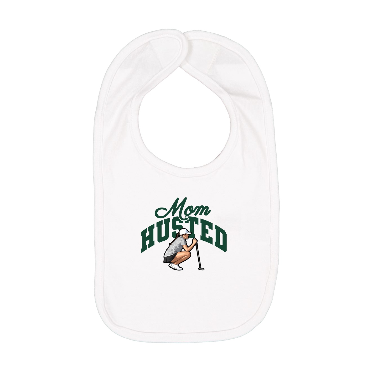 Infant Bib — Mothers Day Arch in White