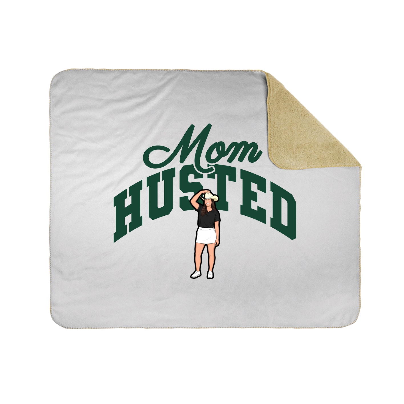 Throw Blanket — Mothers Day Arch in White
