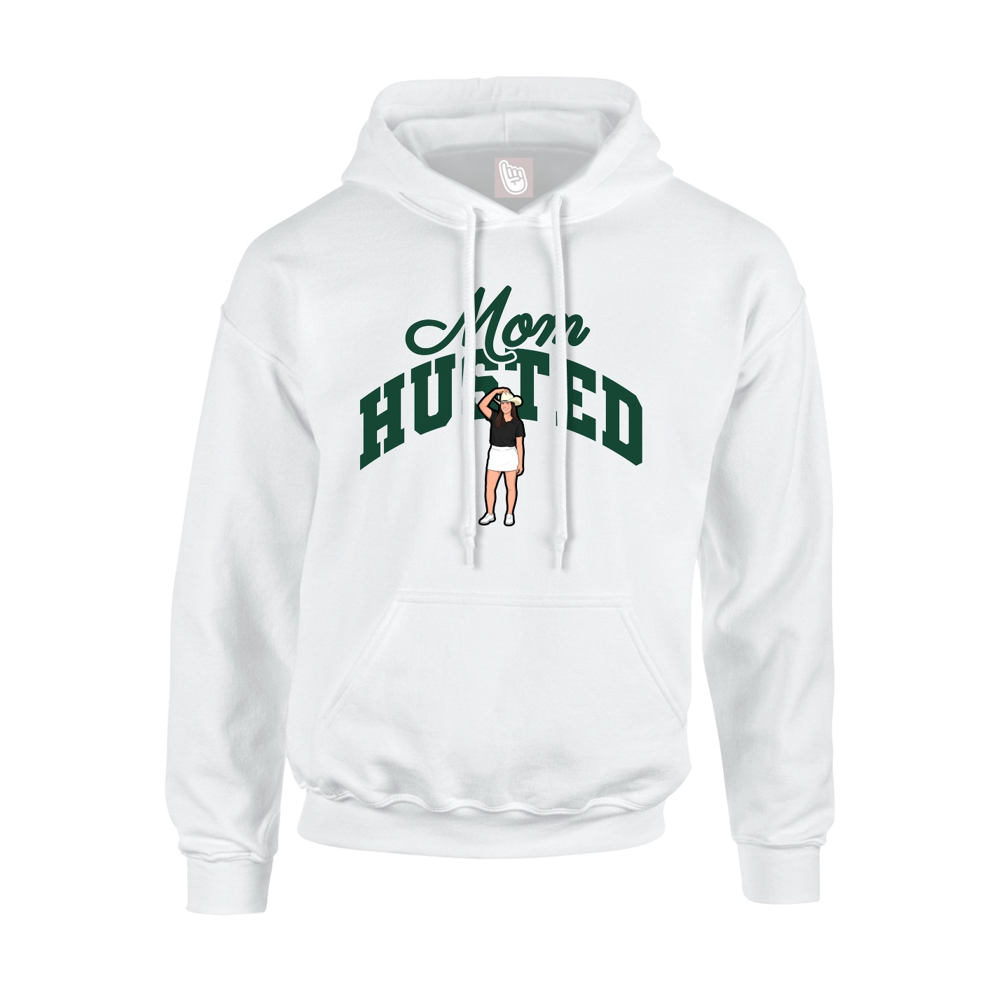 Youth Hoodie — Mothers Day Arch in White