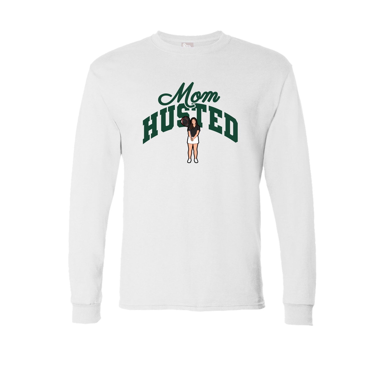 Long Sleeve Tee — Mothers Day Arch in White