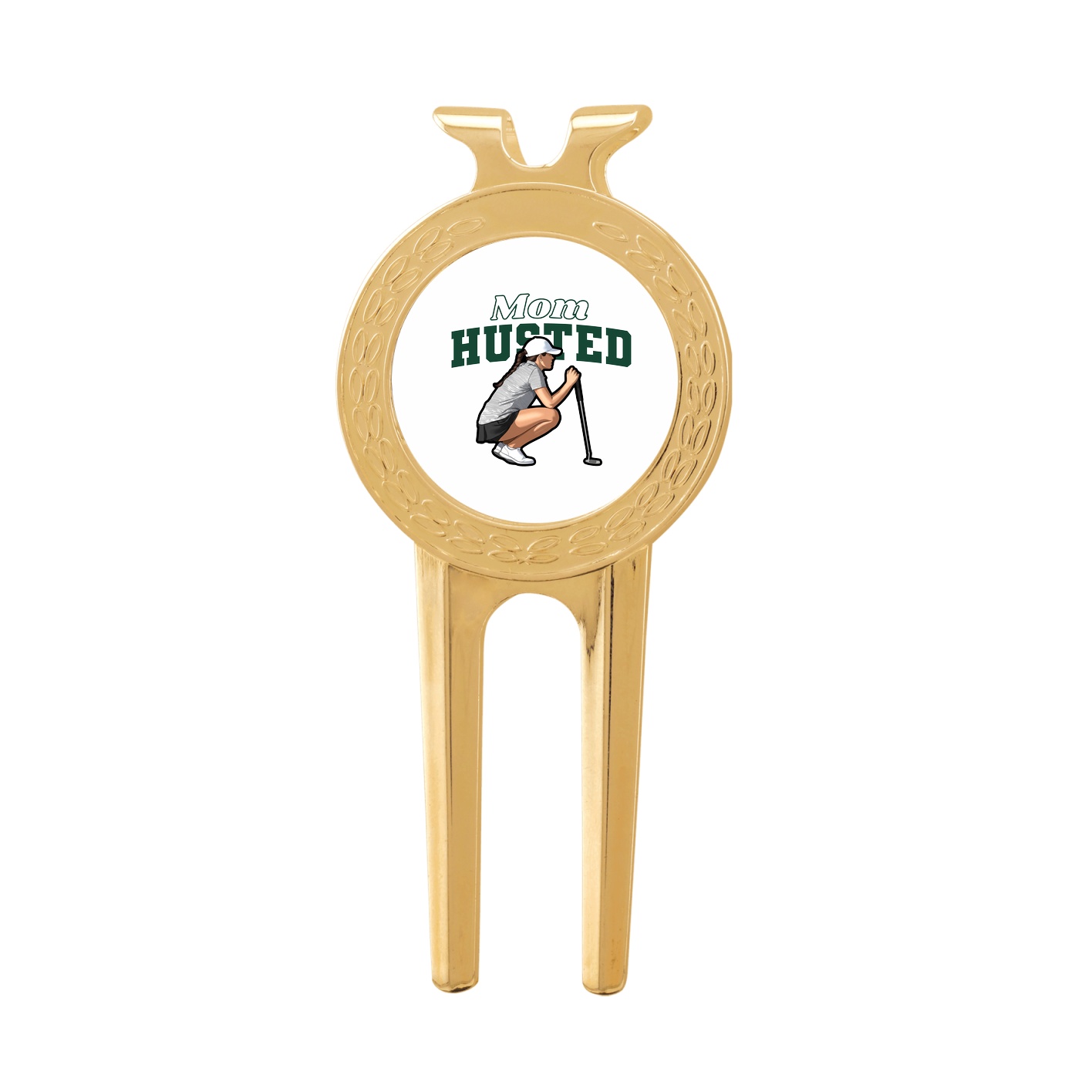 Divot Tool with Ball Marker — Mothers Day Block in Classic