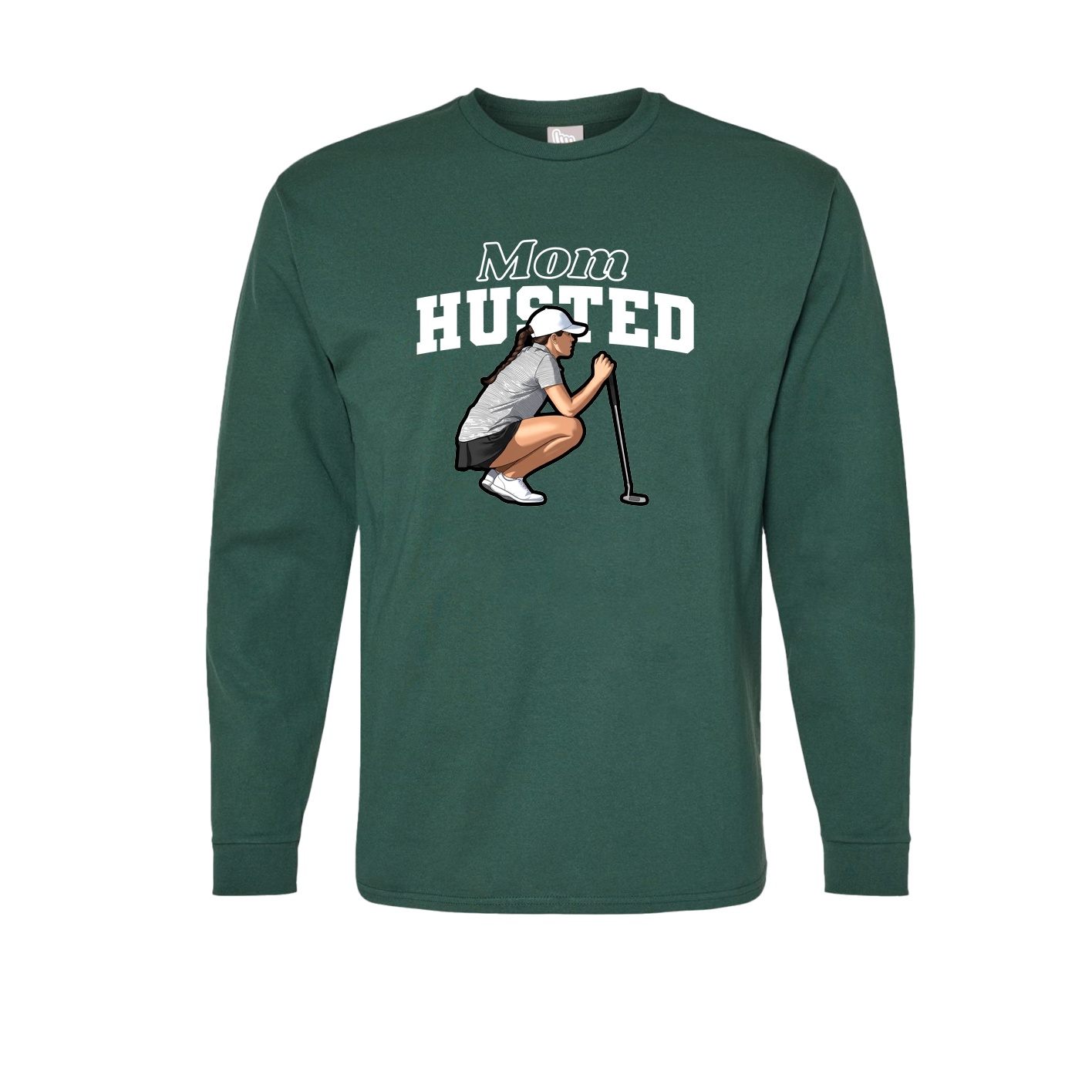 Long Sleeve Tee — Mothers Day Block in Green