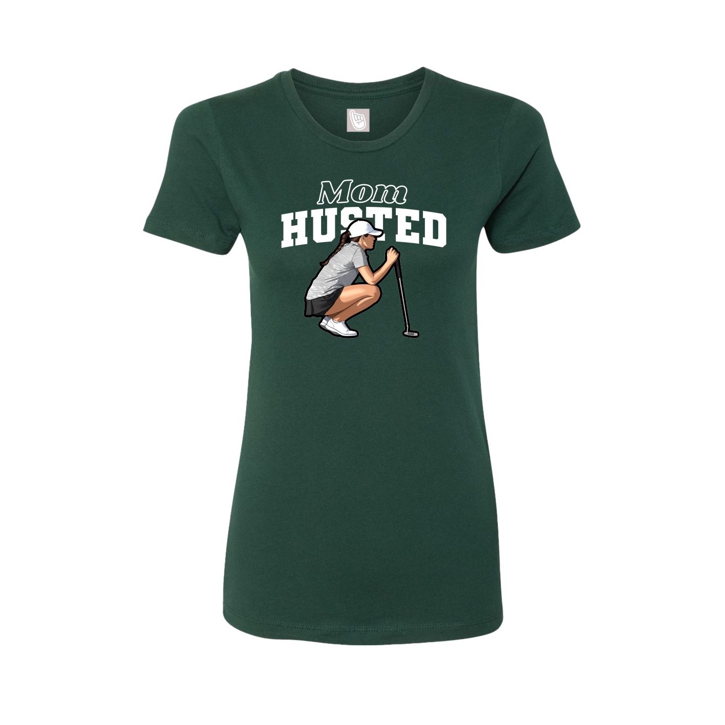 Womens Tee — Mothers Day Block in Green
