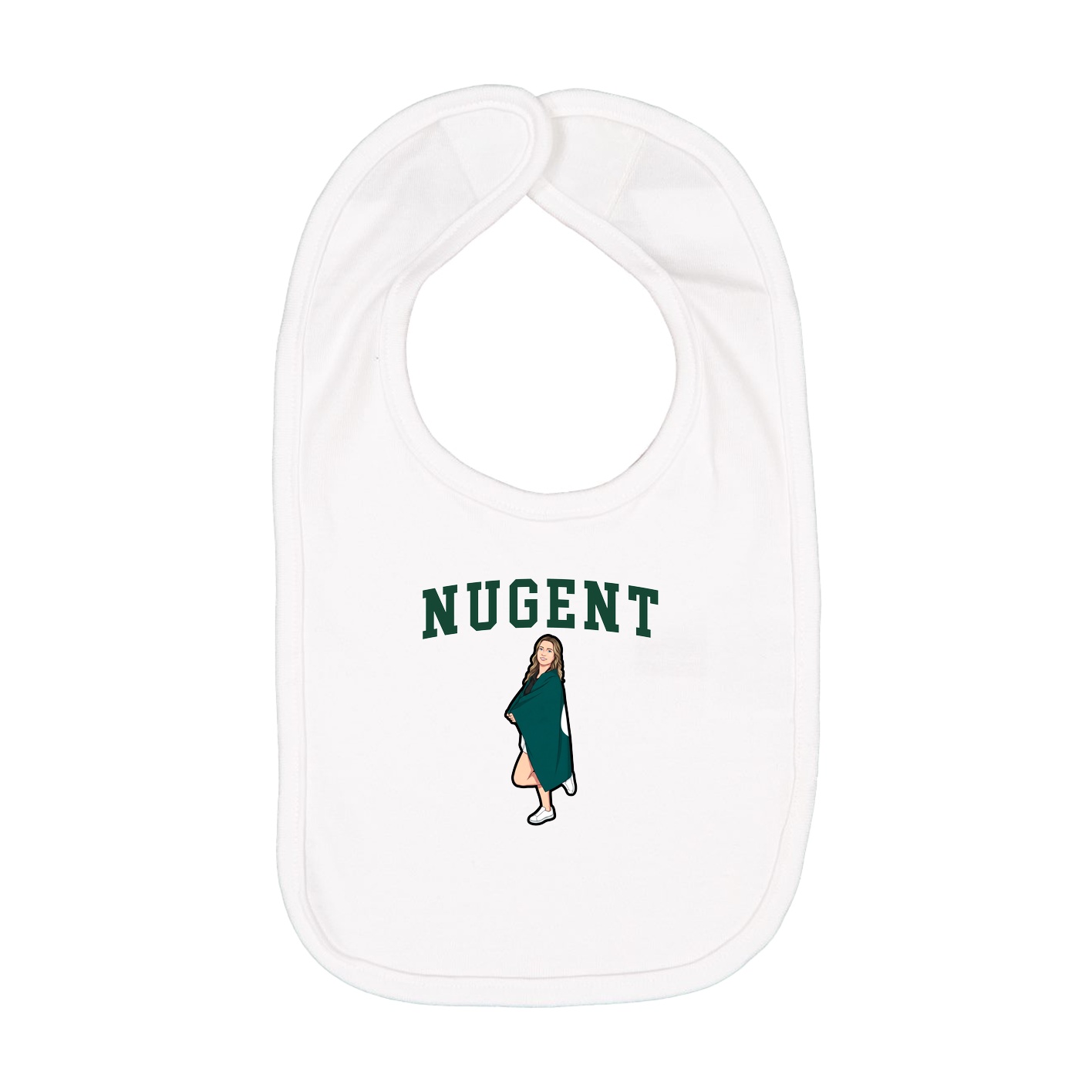 Infant Bib — Shirsey in White