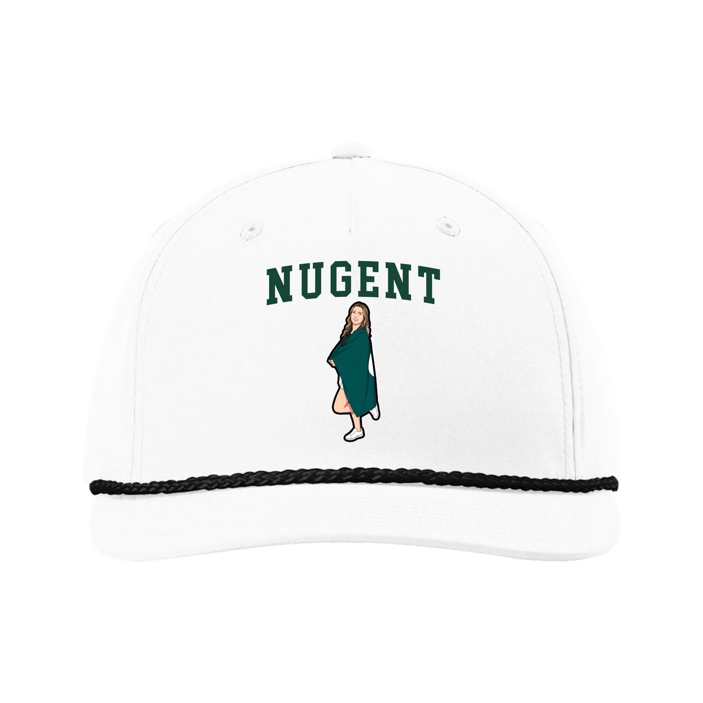 Five-Panel Classic Rope Cap — Shirsey in White
