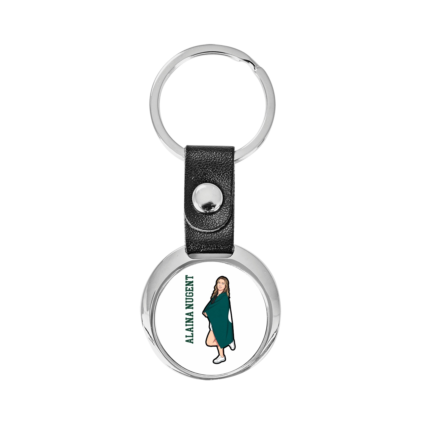 Key Chain — Name Vertical in Classic