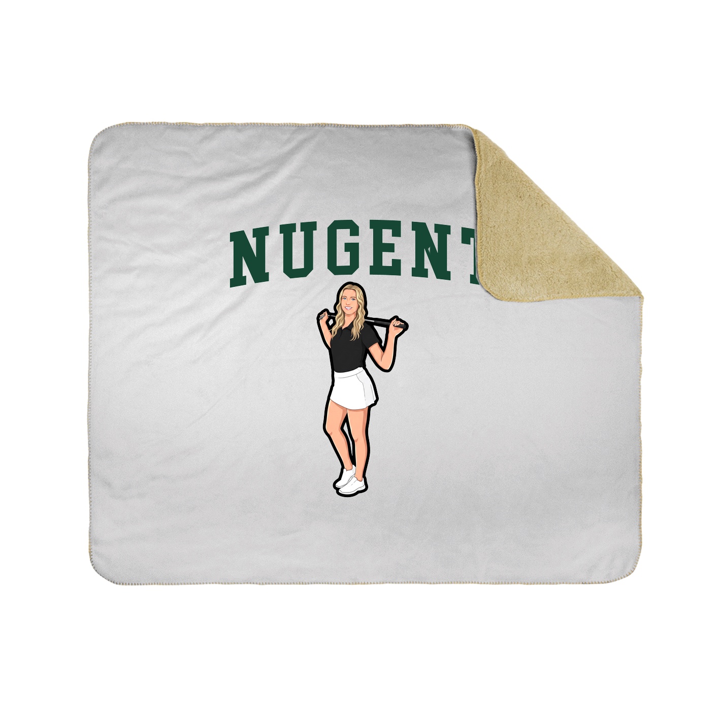 Throw Blanket — Shirsey in White