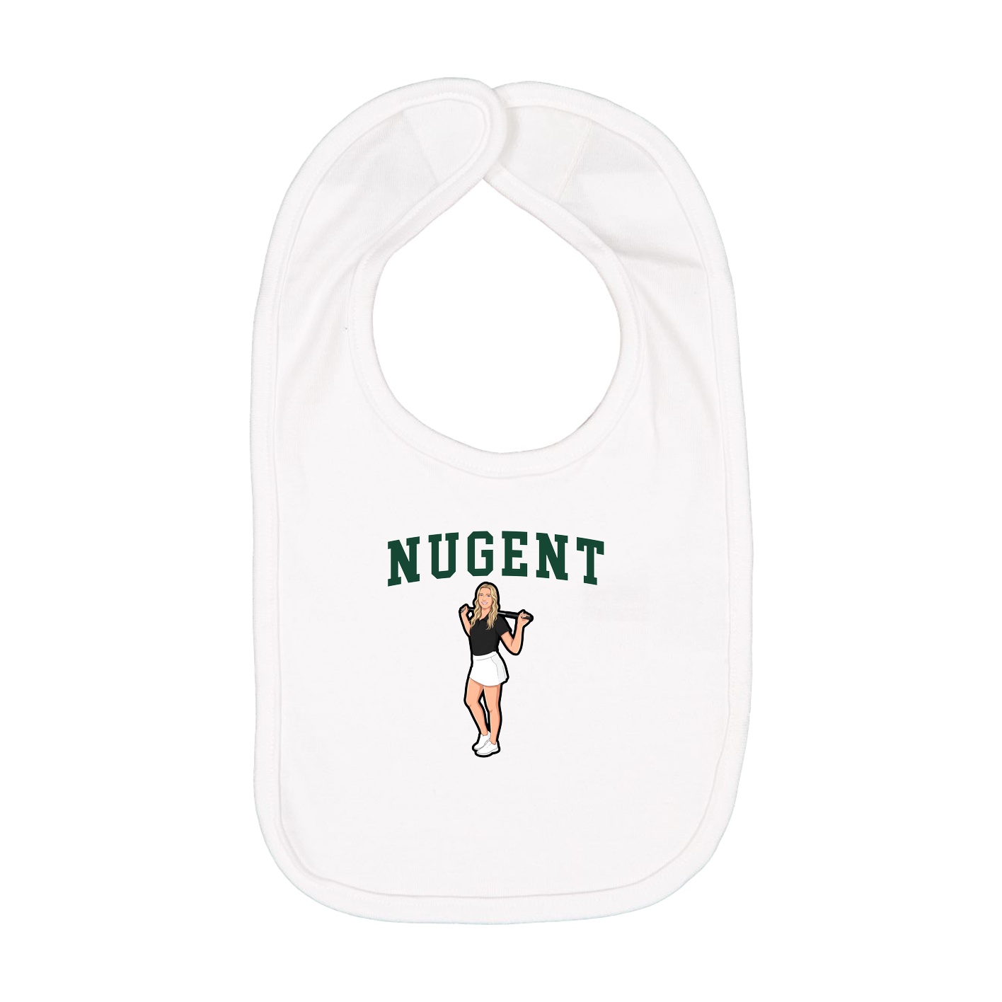 Infant Bib — Shirsey in White