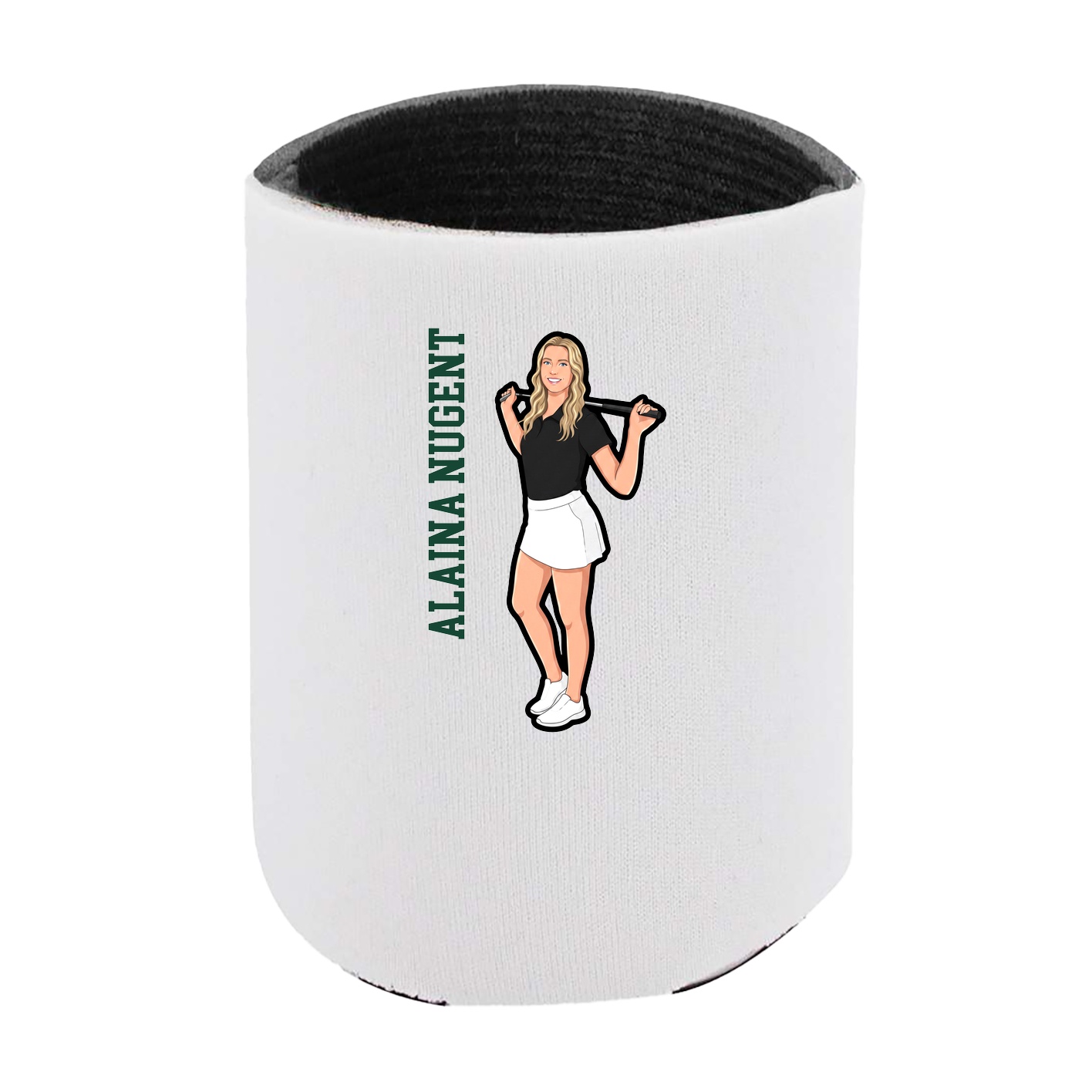 Can Holder — Name Vertical in White