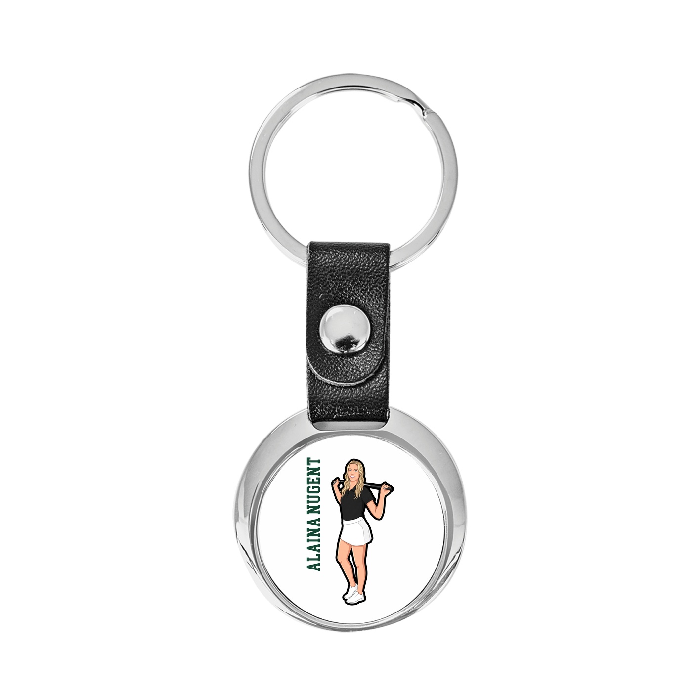Key Chain — Name Vertical in Classic