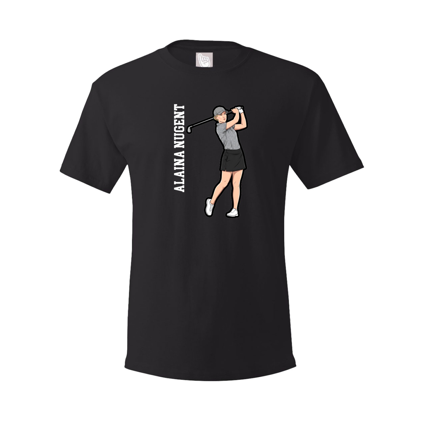 Tee — Name Vertical in Black