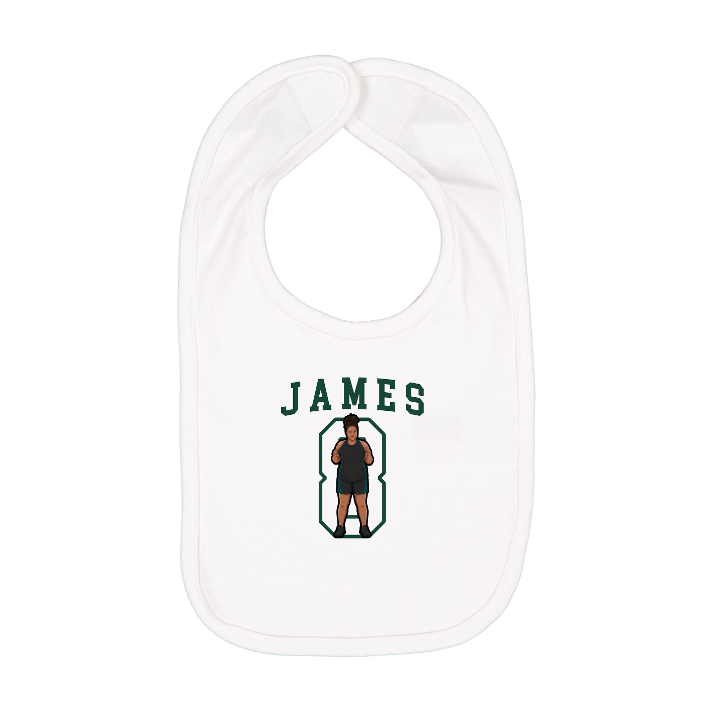Infant Bib — Shirsey in White
