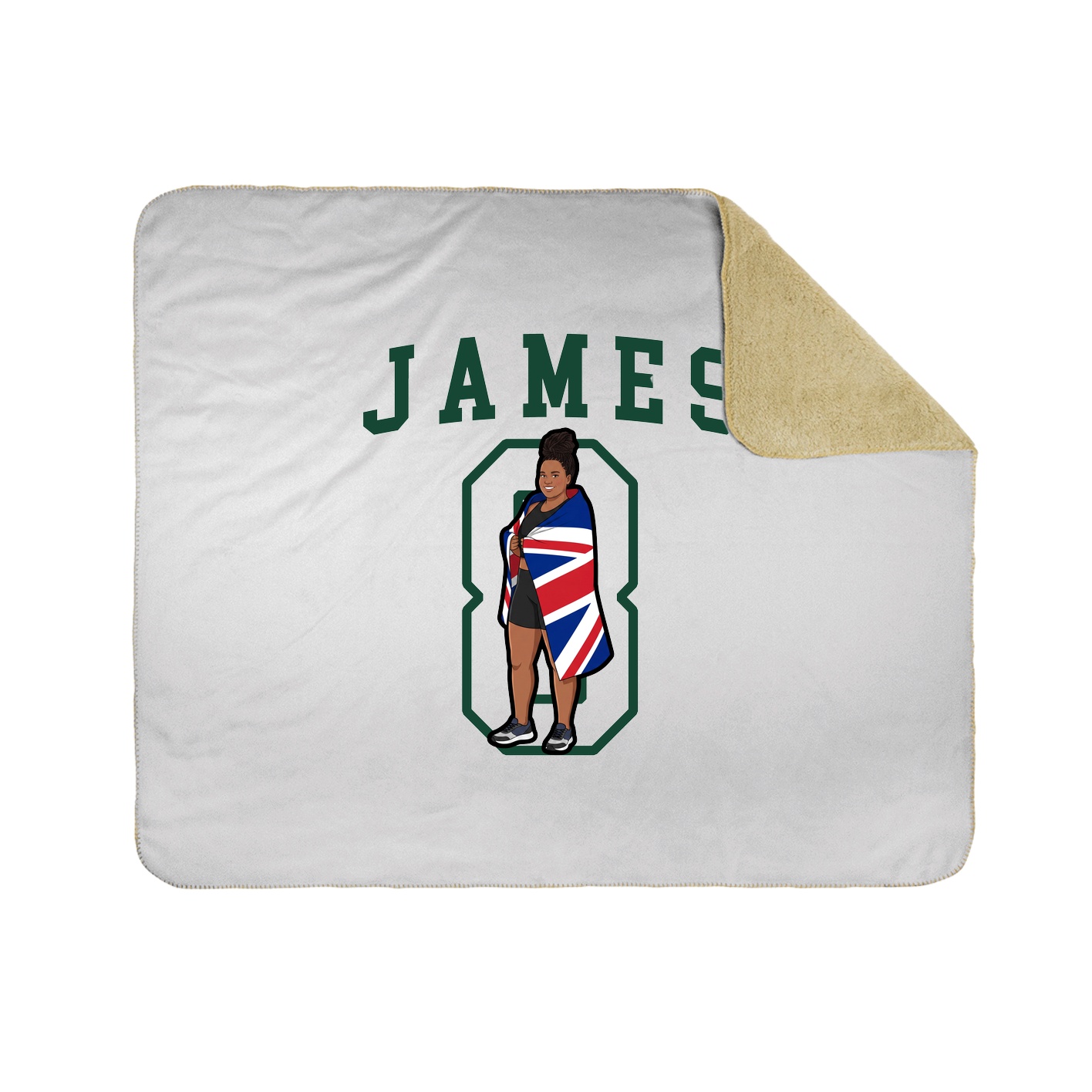 Throw Blanket — Shirsey in White