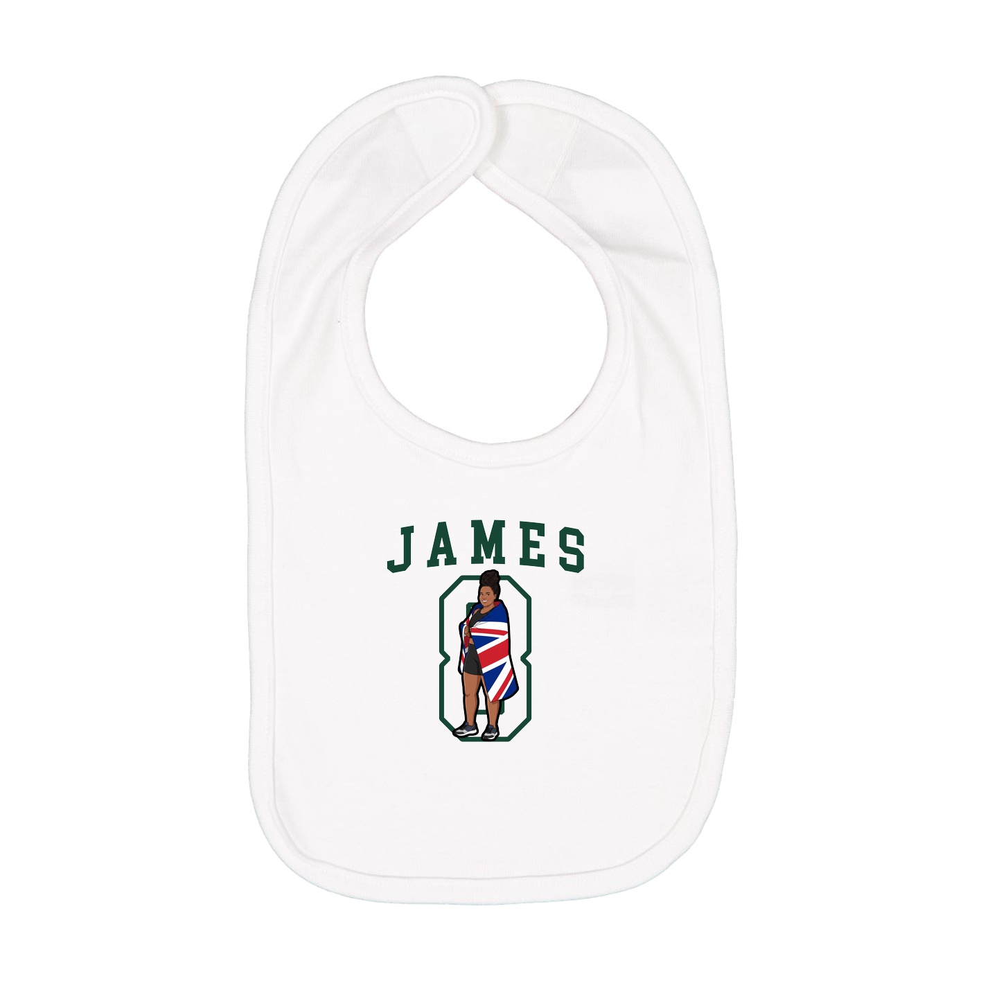Infant Bib — Shirsey in White