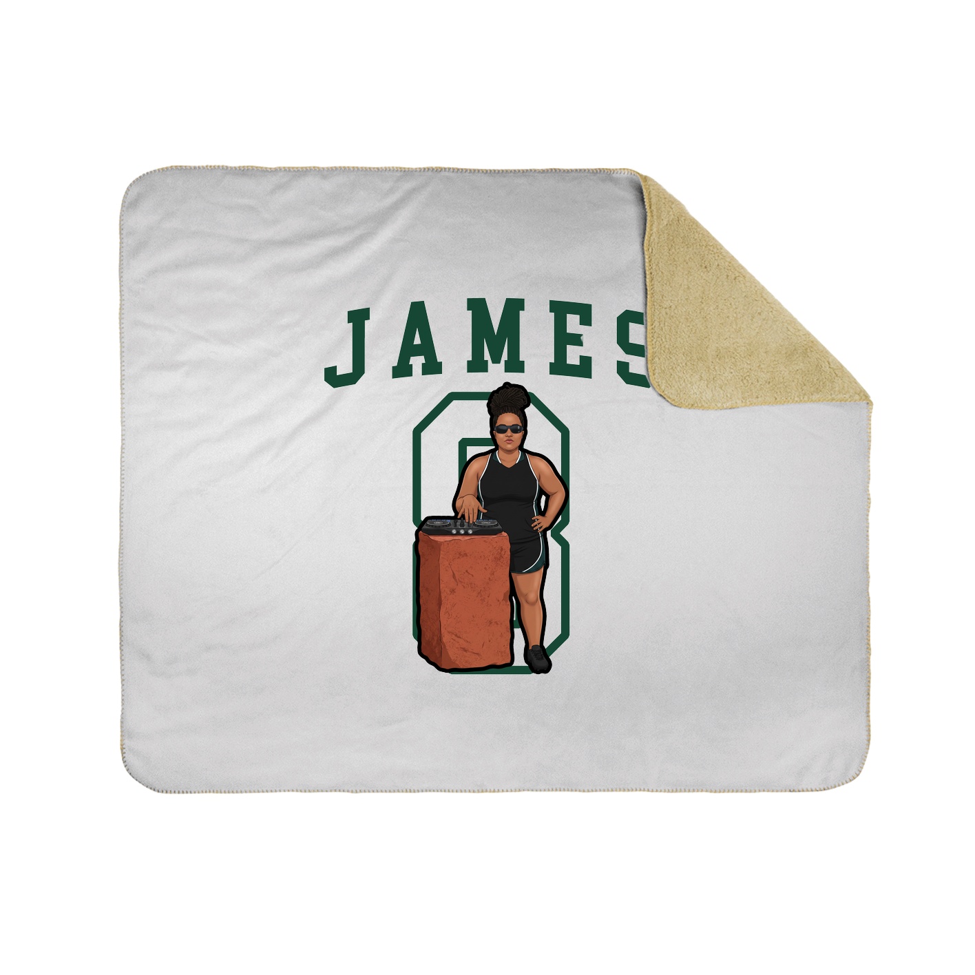 Throw Blanket — Shirsey in White