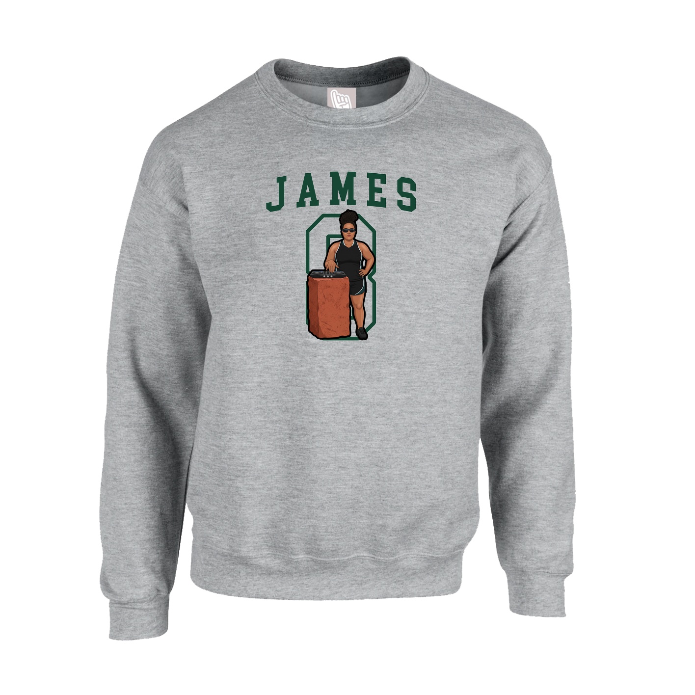 Fleece Crew — Shirsey in Grey
