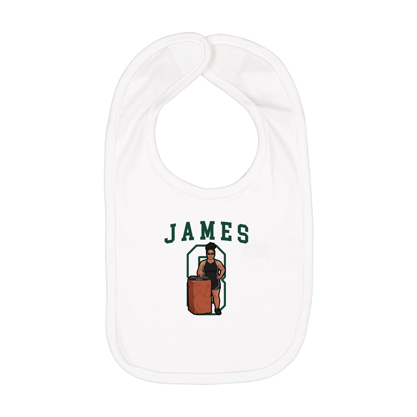 Infant Bib — Shirsey in White