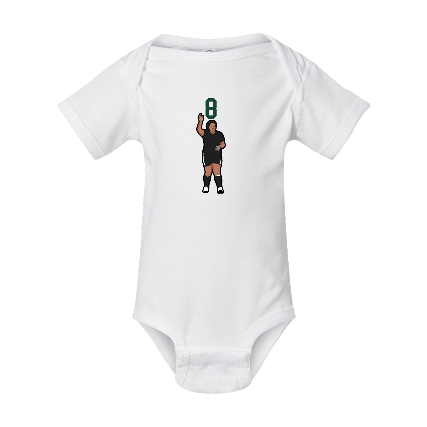 Baby Onesie — Number Top in White