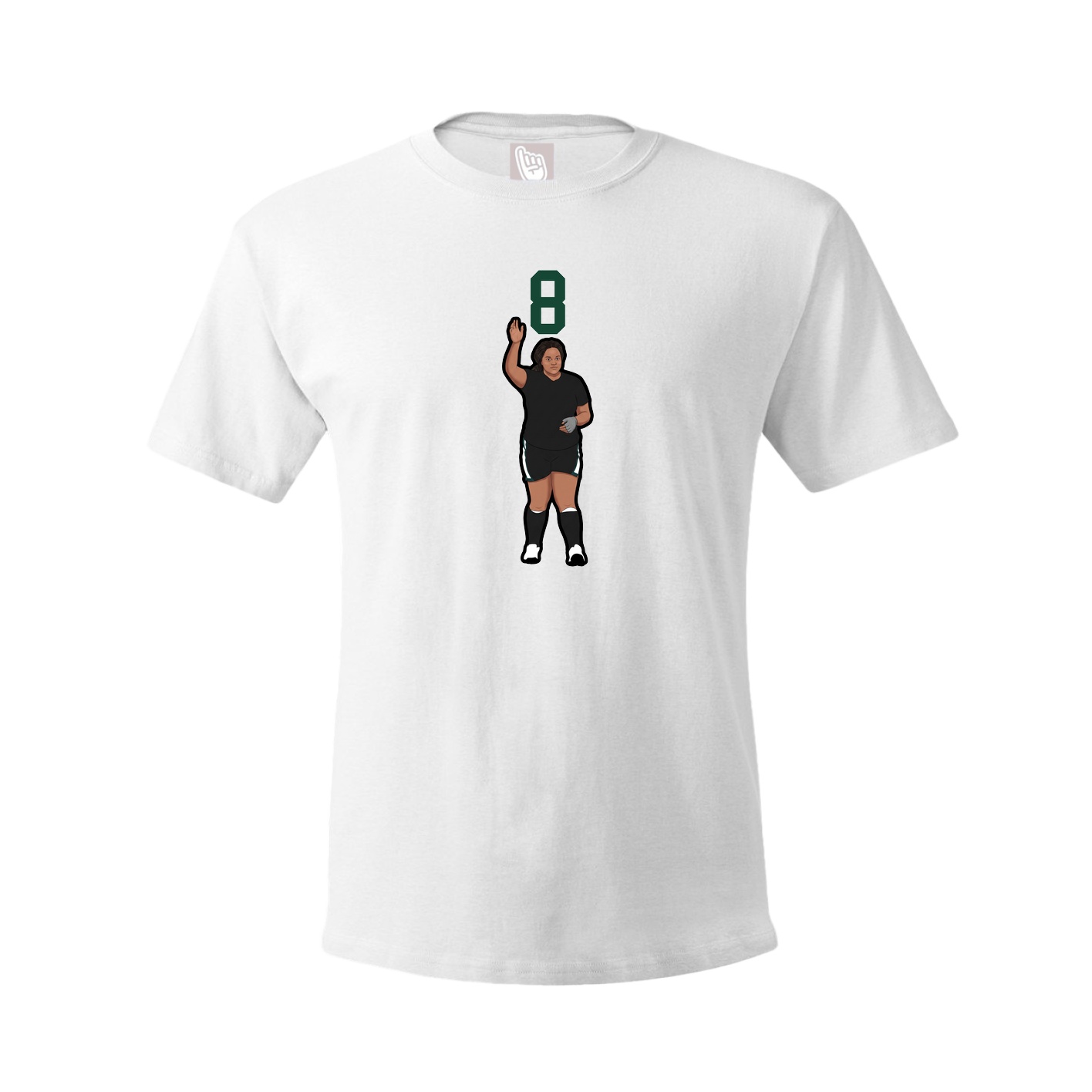 Tee — Number Top in White