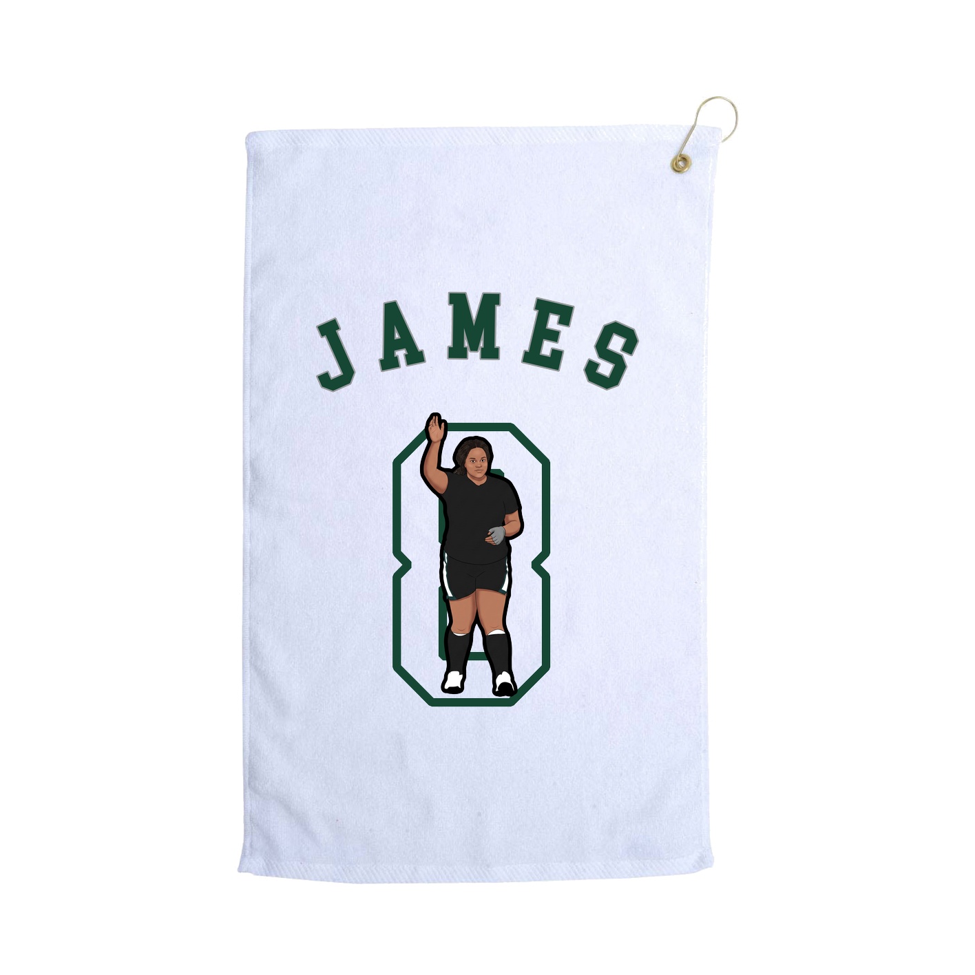 Golf Towel — Shirsey Arch in White
