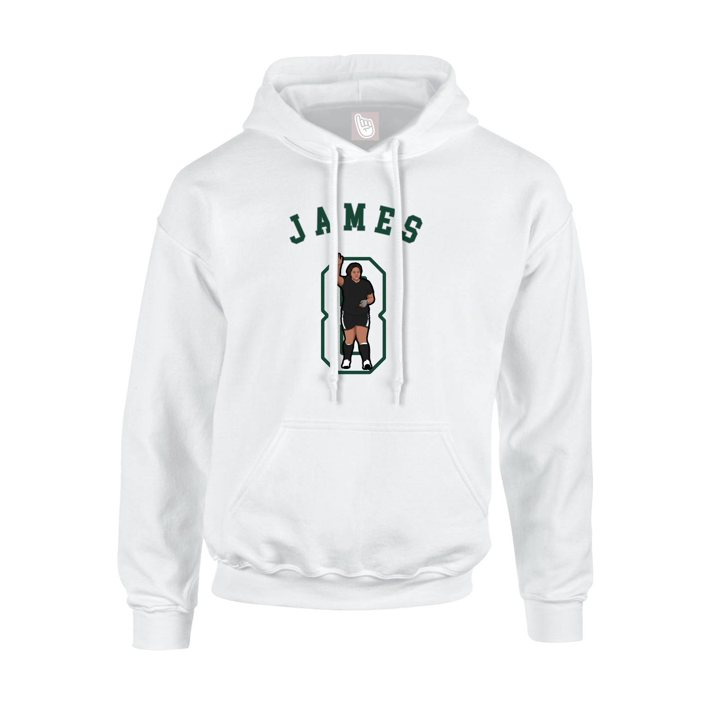 Hoodie — Shirsey Arch in White