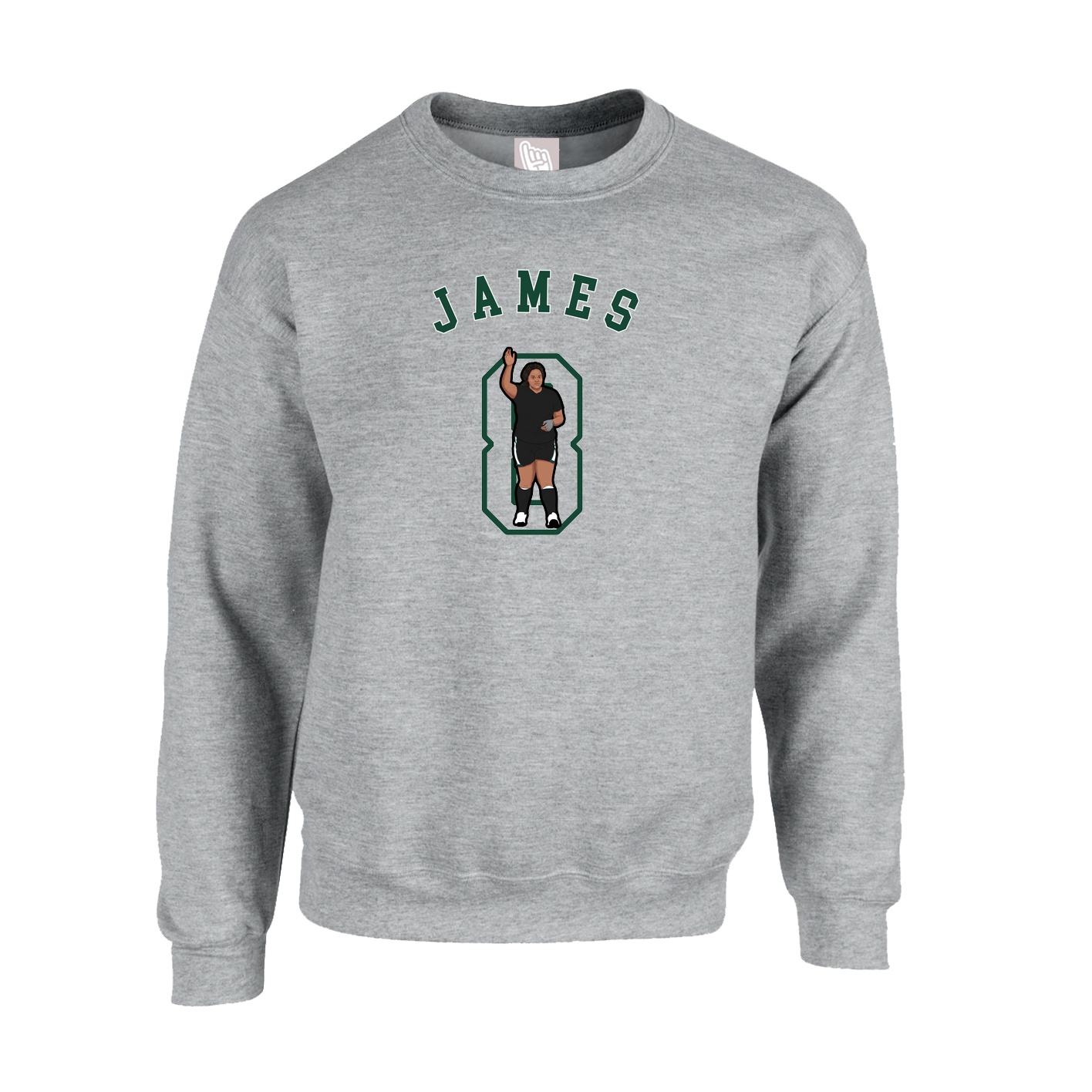 Fleece Crew — Shirsey Arch in Grey