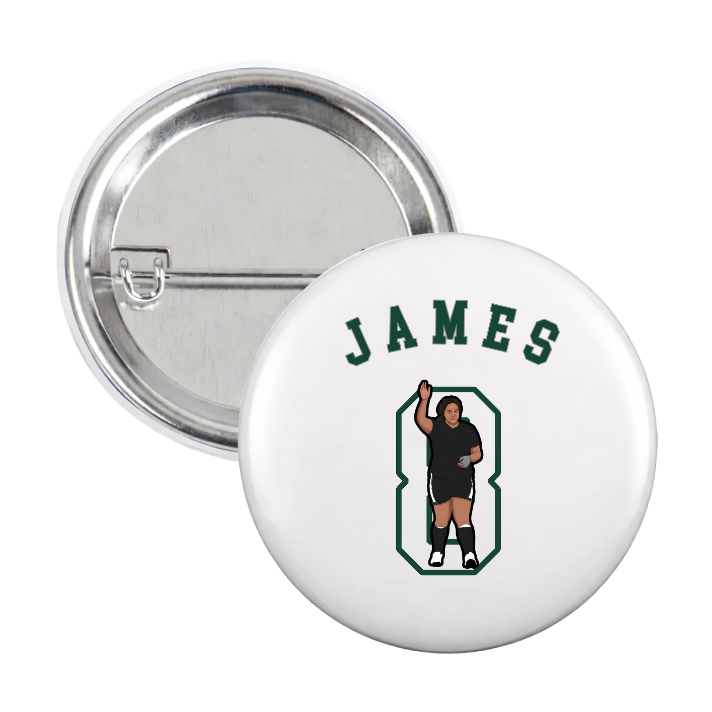 Game Day Button — Shirsey Arch in White