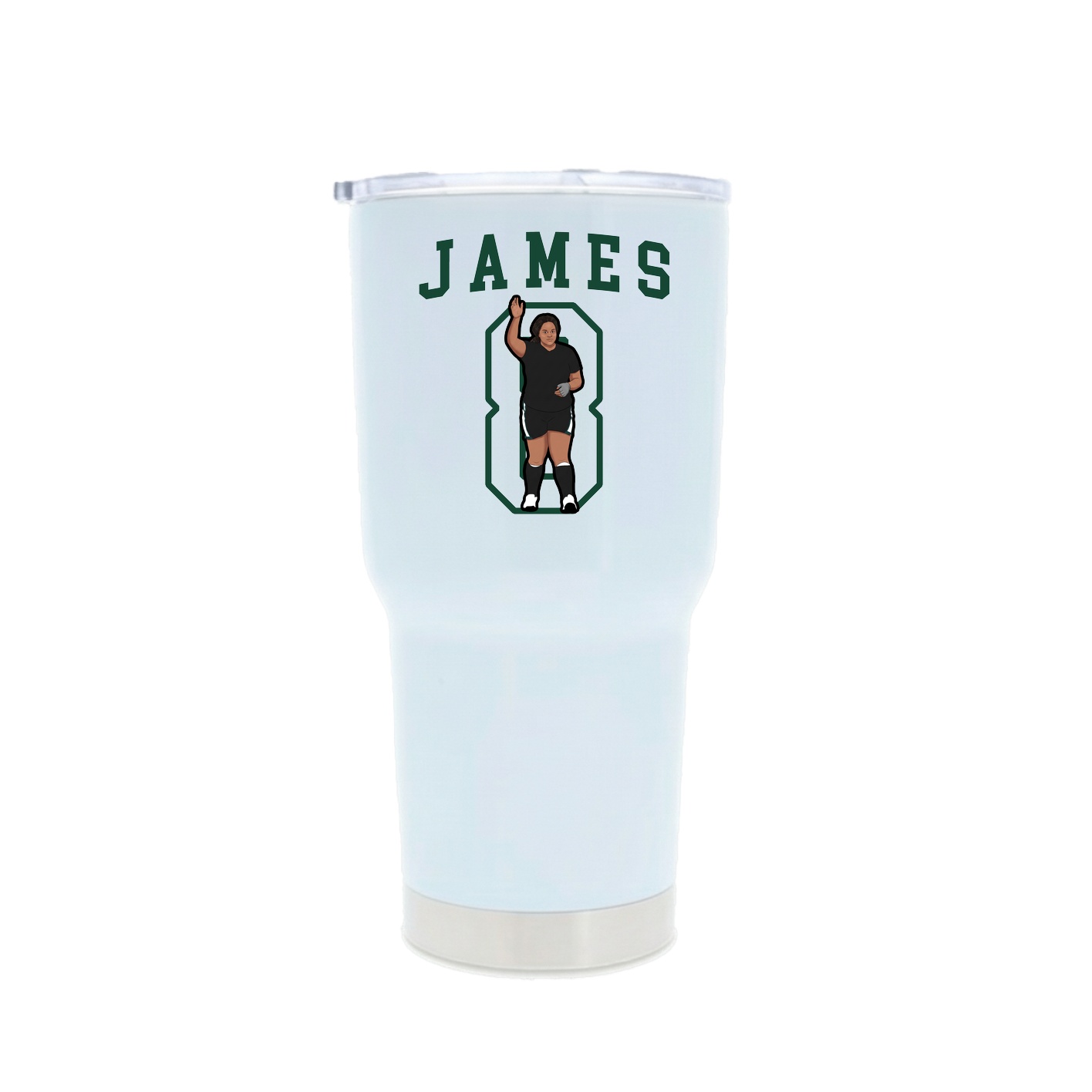 30oz Stainless Steel Tumbler — Shirsey in White