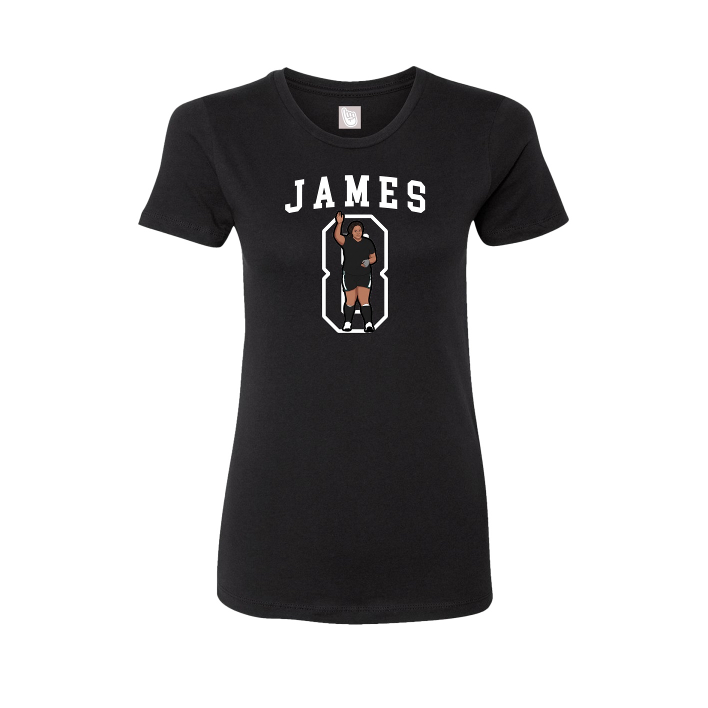 Fitted Women's Tee — Shirsey in Black