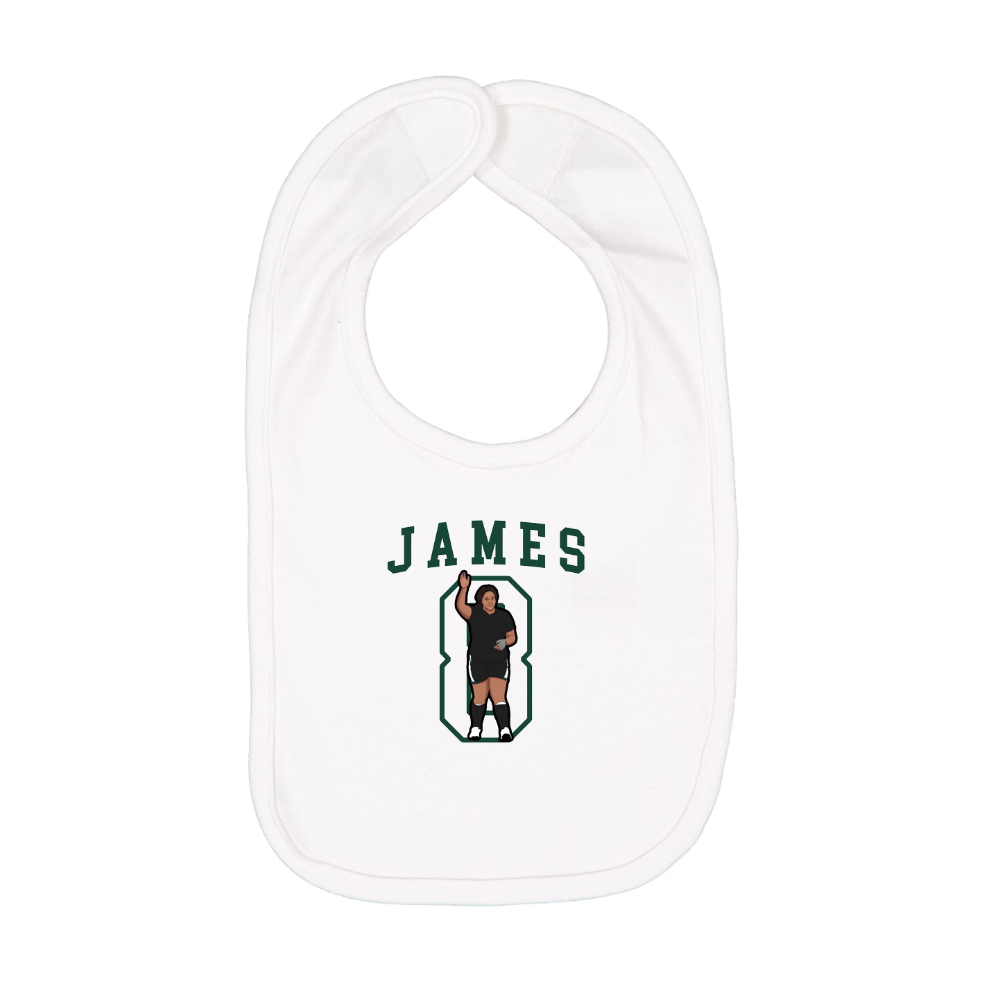 Infant Bib — Shirsey in White