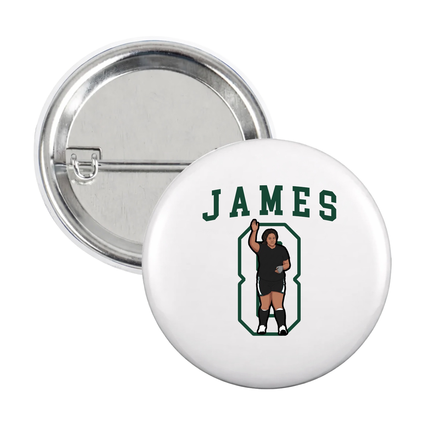 Game Day Button — Shirsey in White