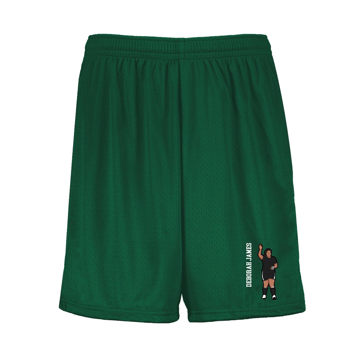 Shorts — Name Vertical in Green