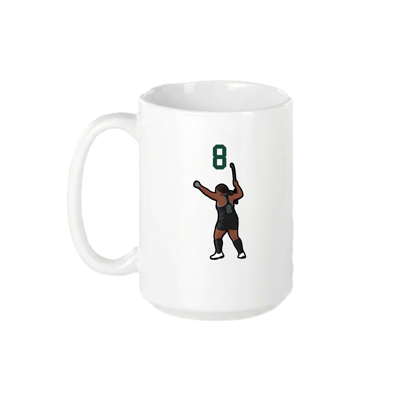 15oz Coffee Mug — Number Top in White
