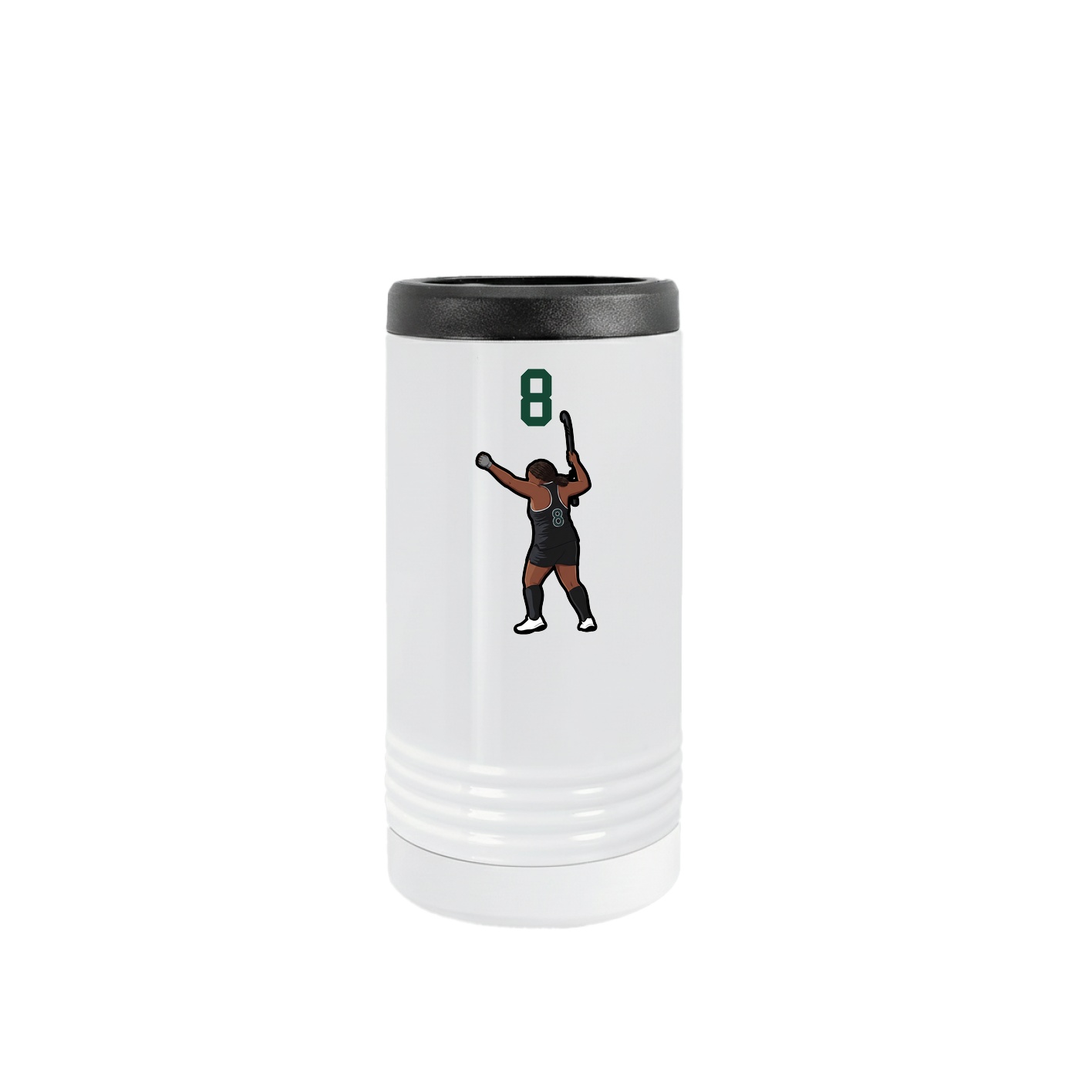 Slim Beverage Holder — Number Top in White