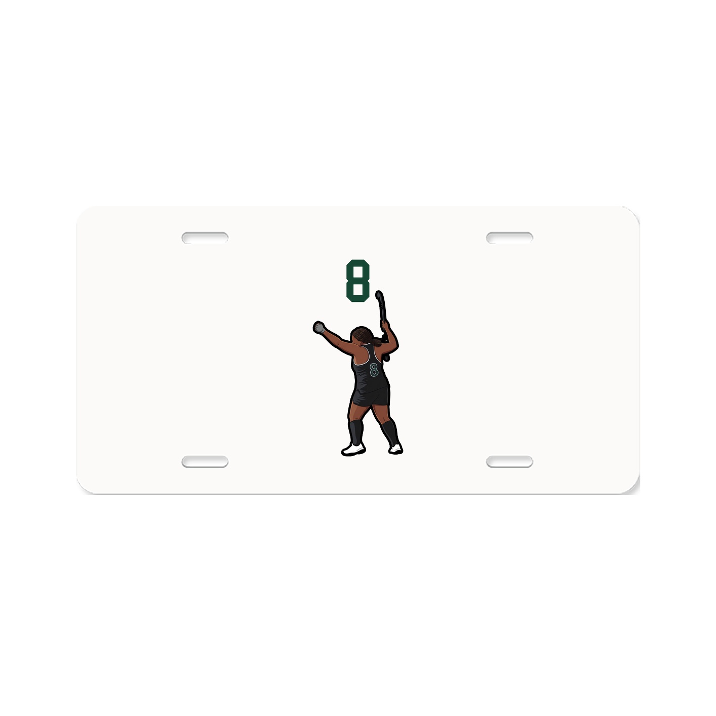 License Plate — Number Top in Classic