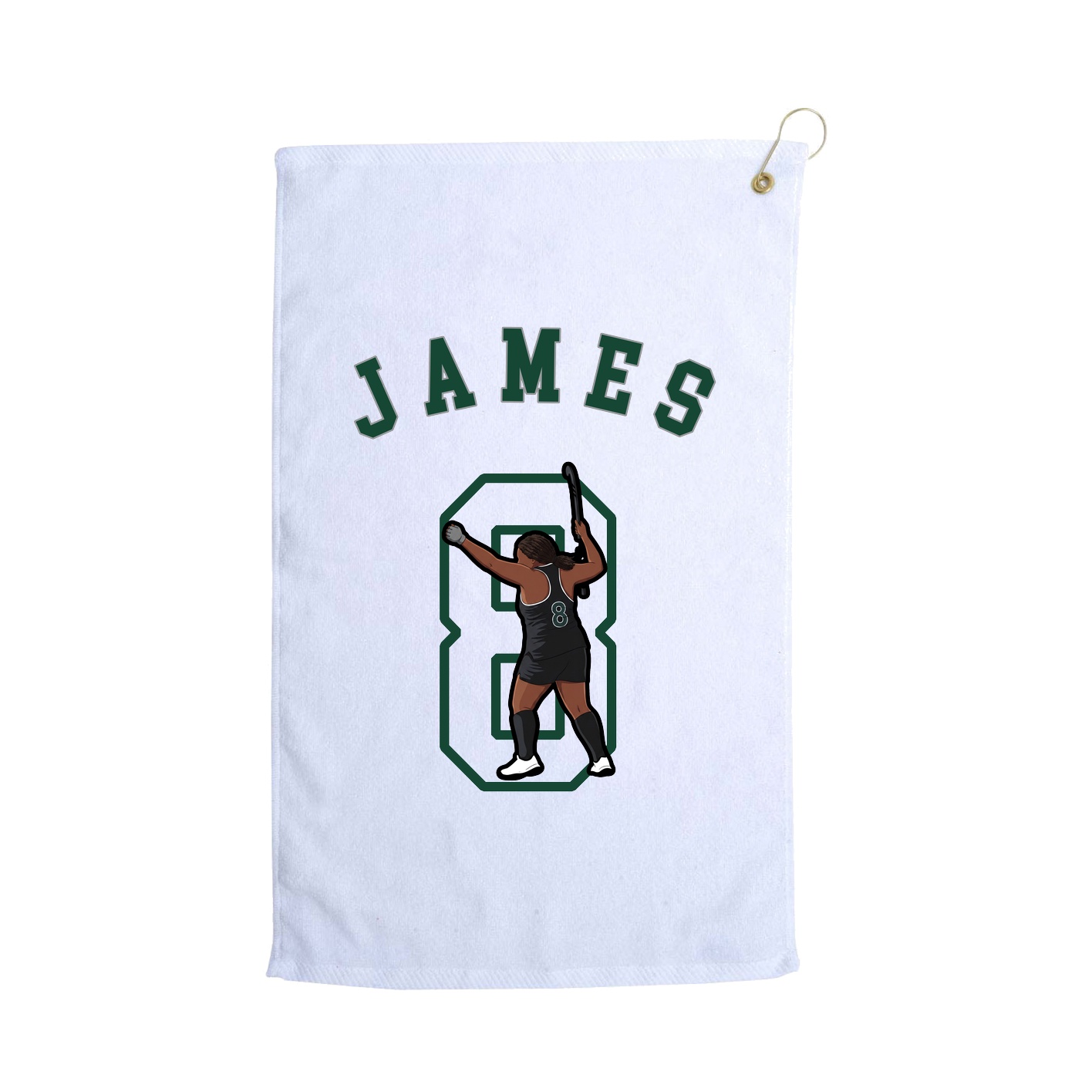 Golf Towel — Shirsey Arch in White