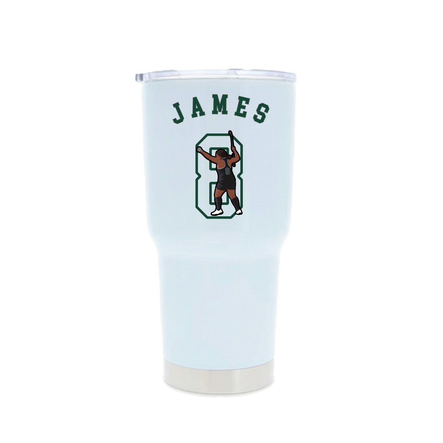 30oz Stainless Steel Tumbler — Shirsey Arch in White