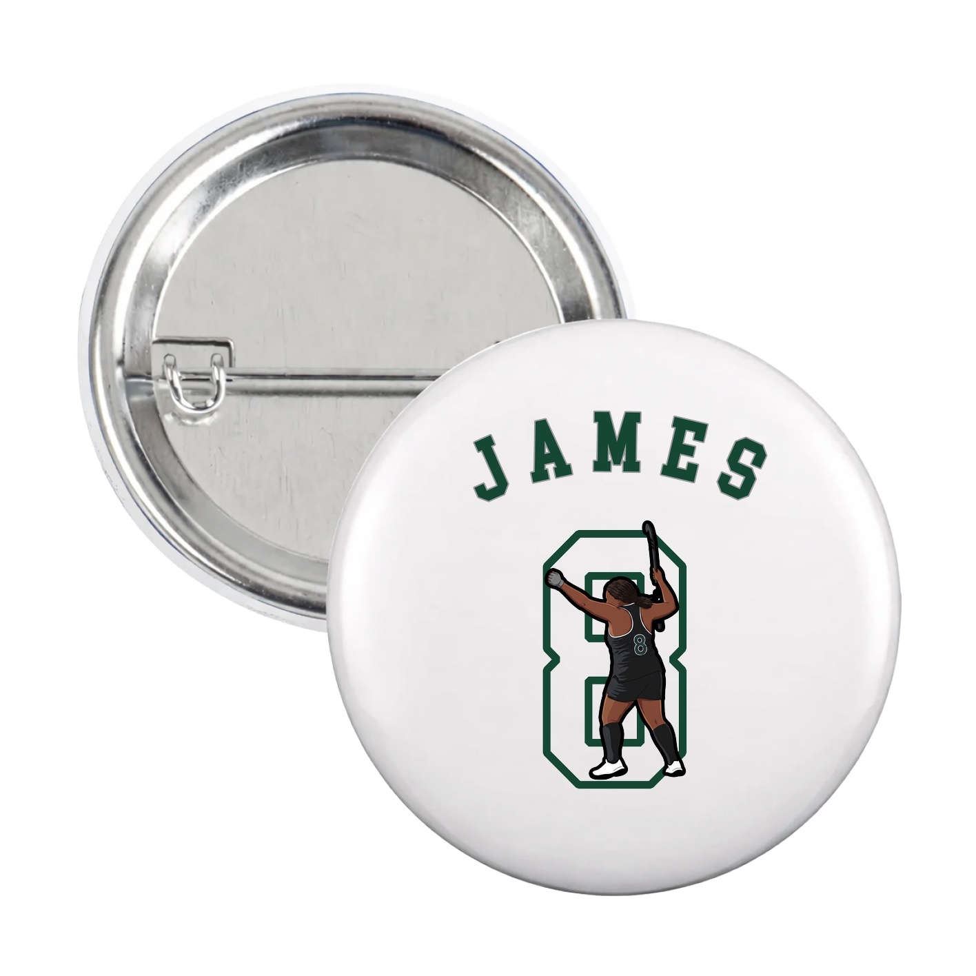 Game Day Button — Shirsey Arch in White