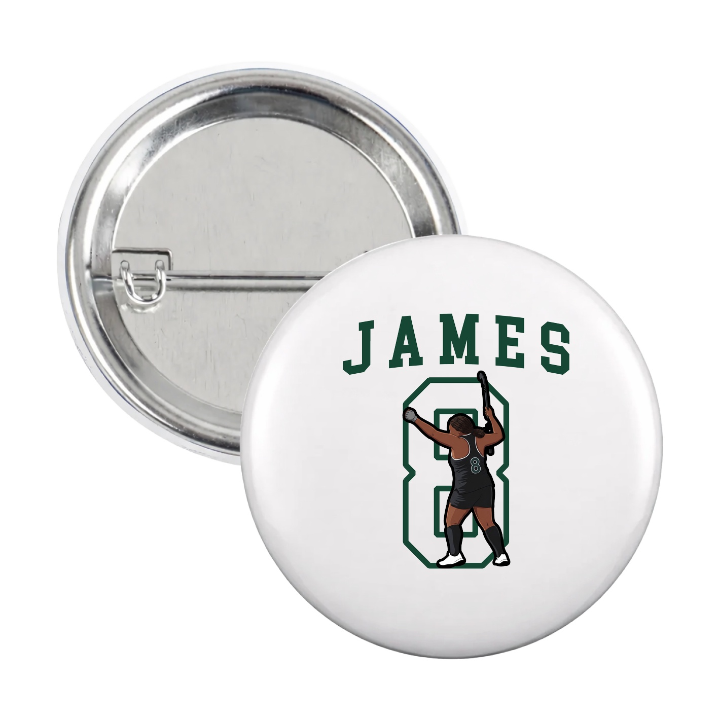 Game Day Button — Shirsey in White
