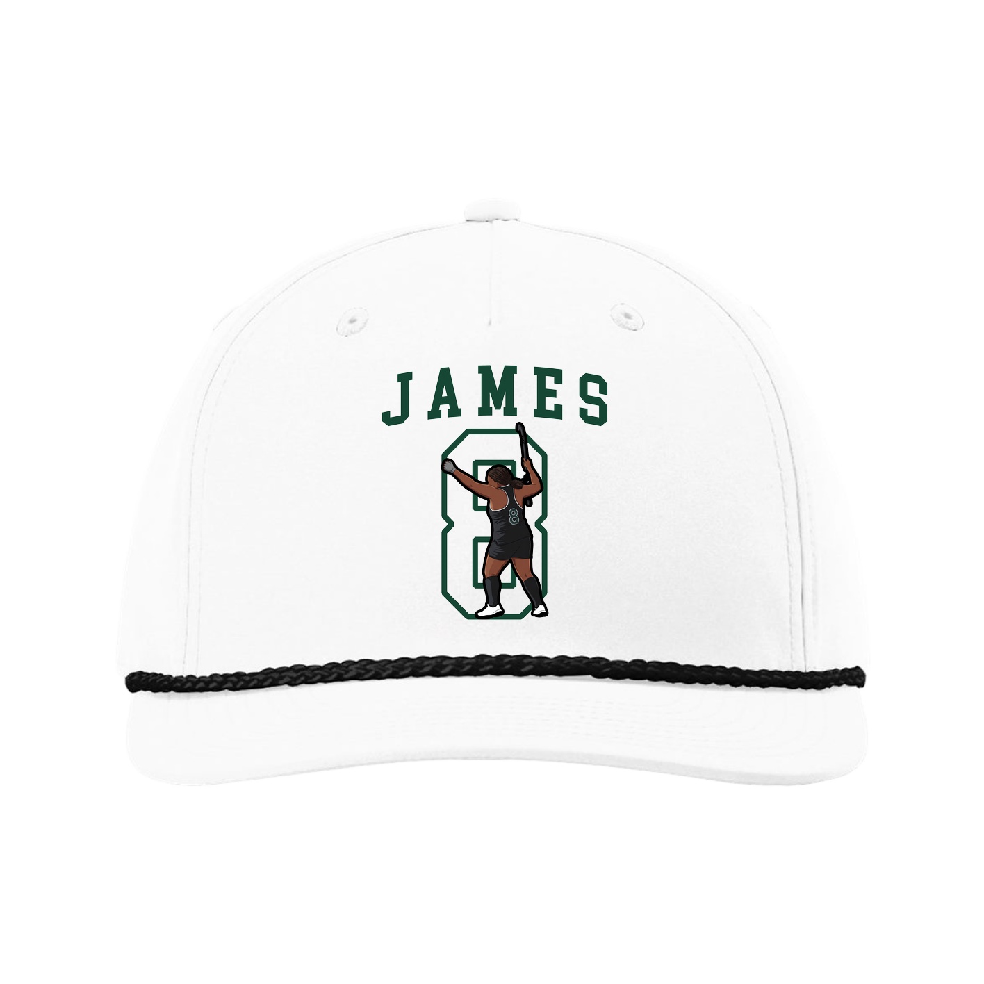 Five-Panel Classic Rope Cap — Shirsey in White