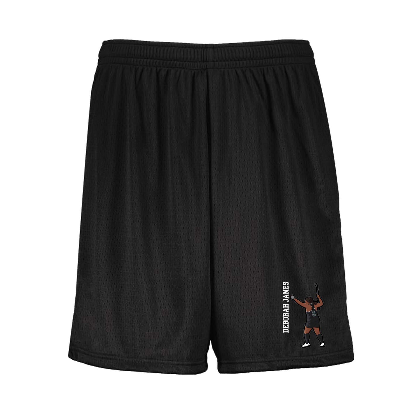 Shorts — Name Vertical in Black