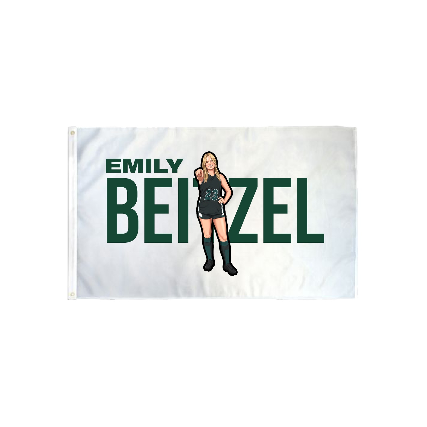 3x5 Flag — Player Name in Classic