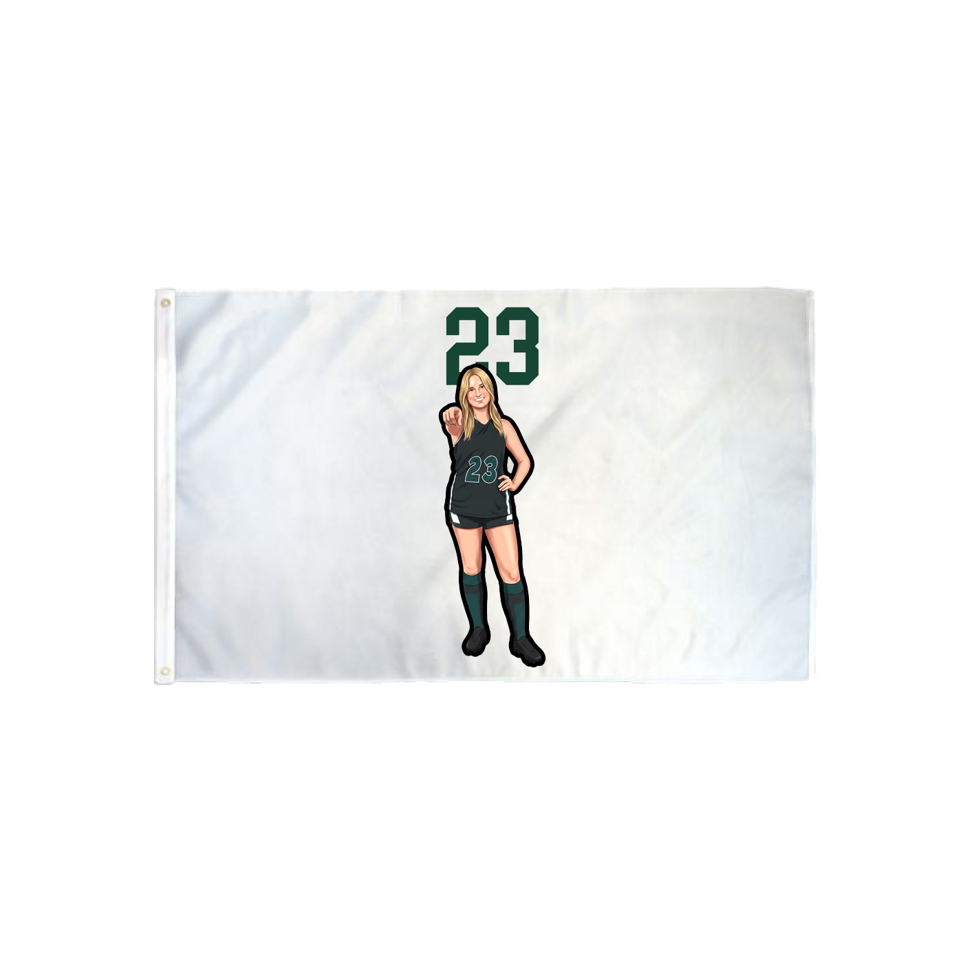 3x5 Flag — Number Top in Classic