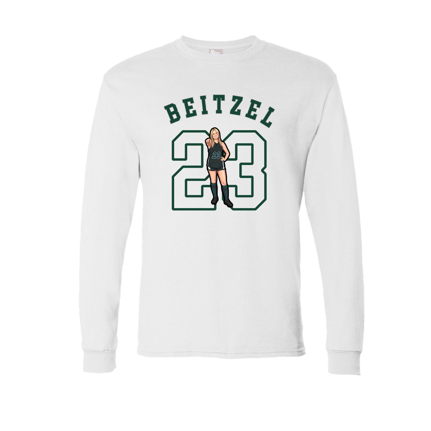 Long Sleeve Tee — Shirsey Arch in White