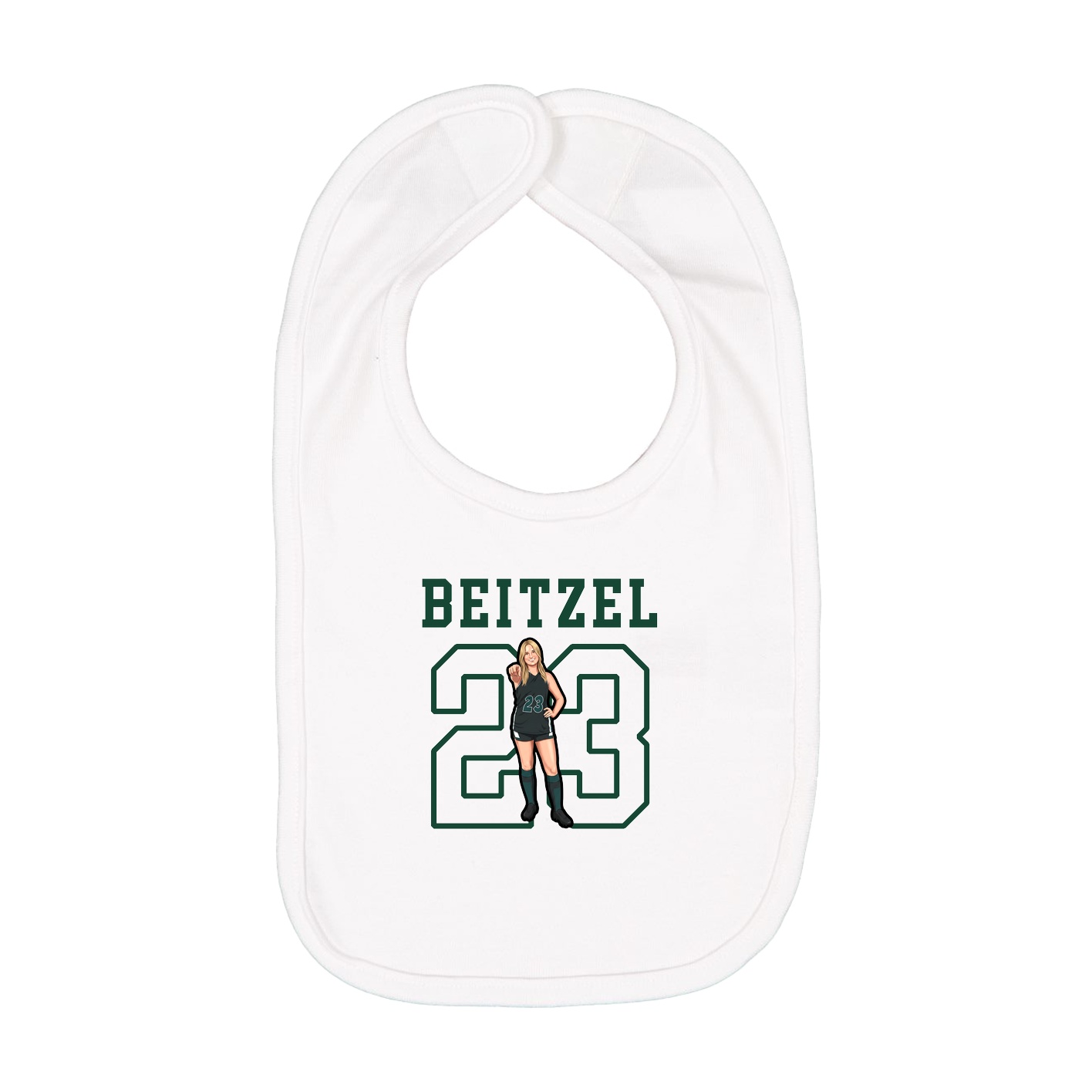 Infant Bib — Shirsey in White