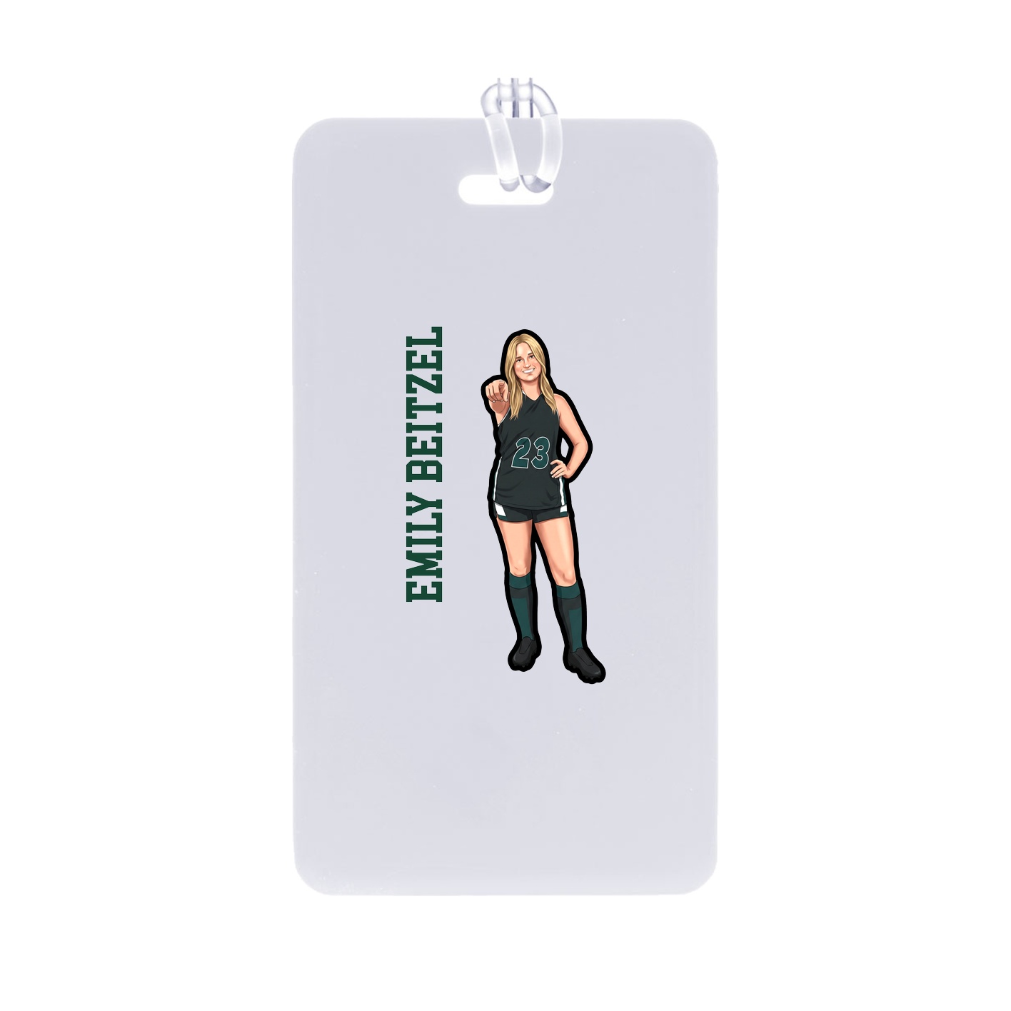 Bag Tag — Name Vertical in Classic