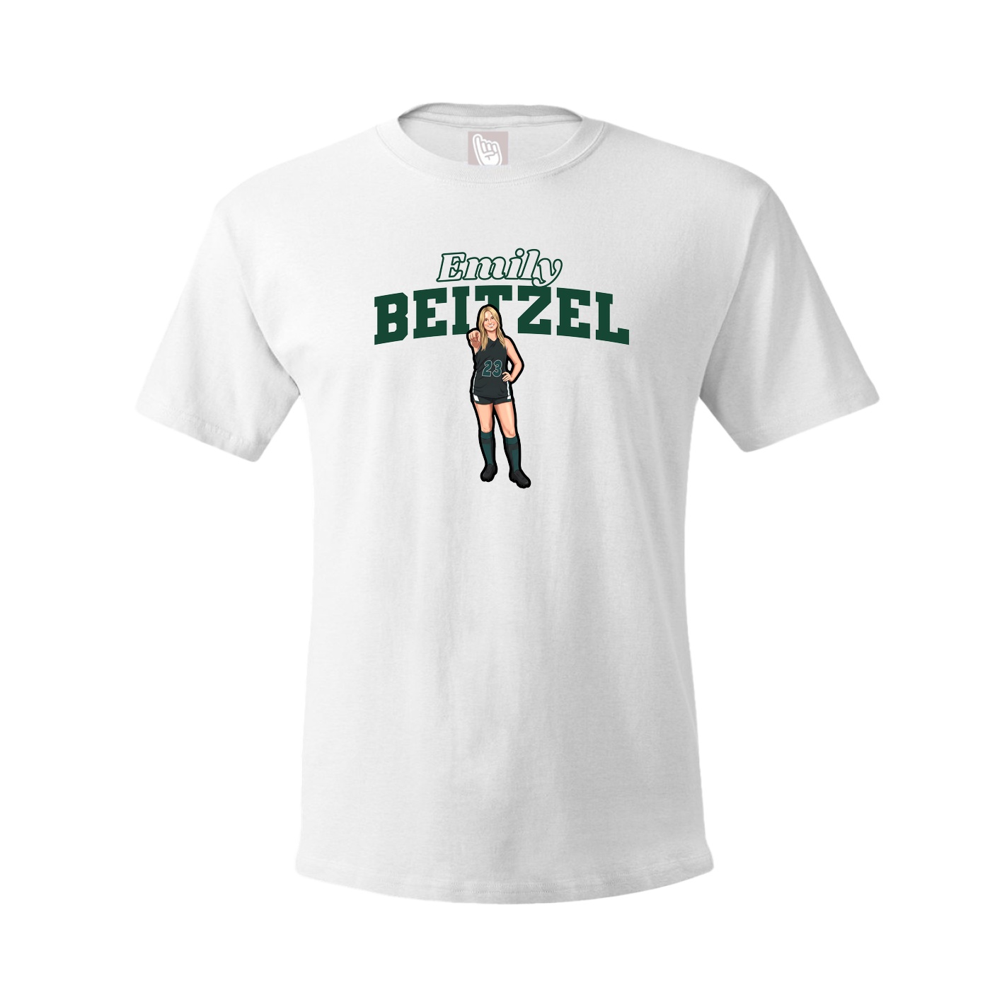 Tee — Name Arch in White
