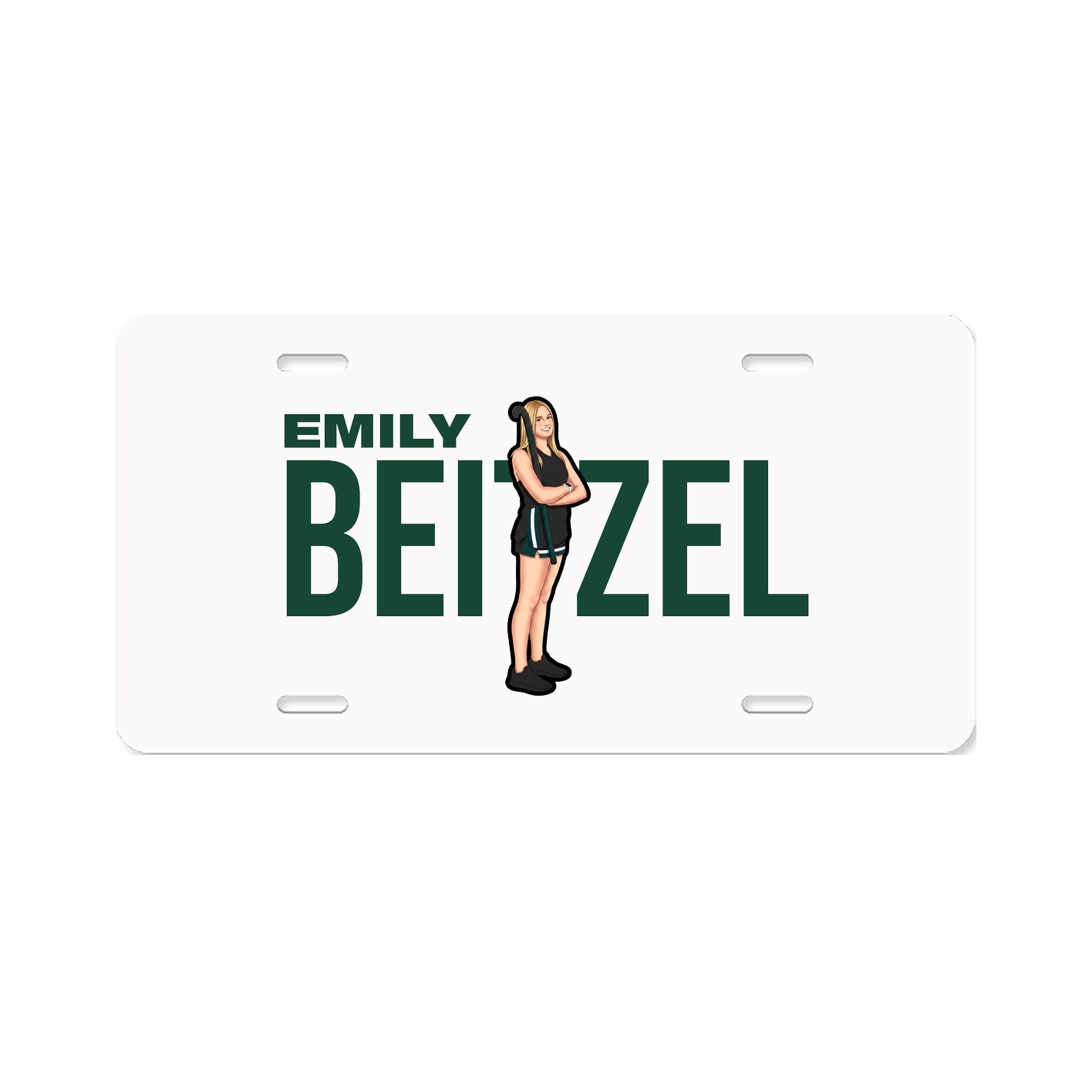 License Plate — Player Name in Classic
