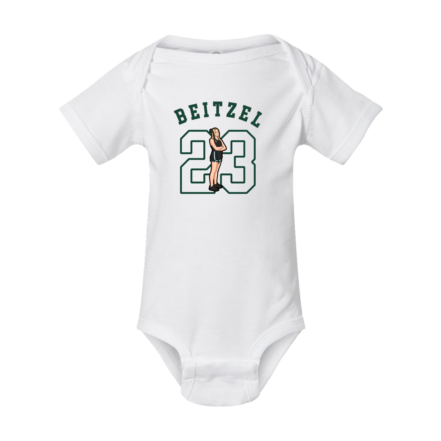 Baby Onesie — Shirsey Arch in White